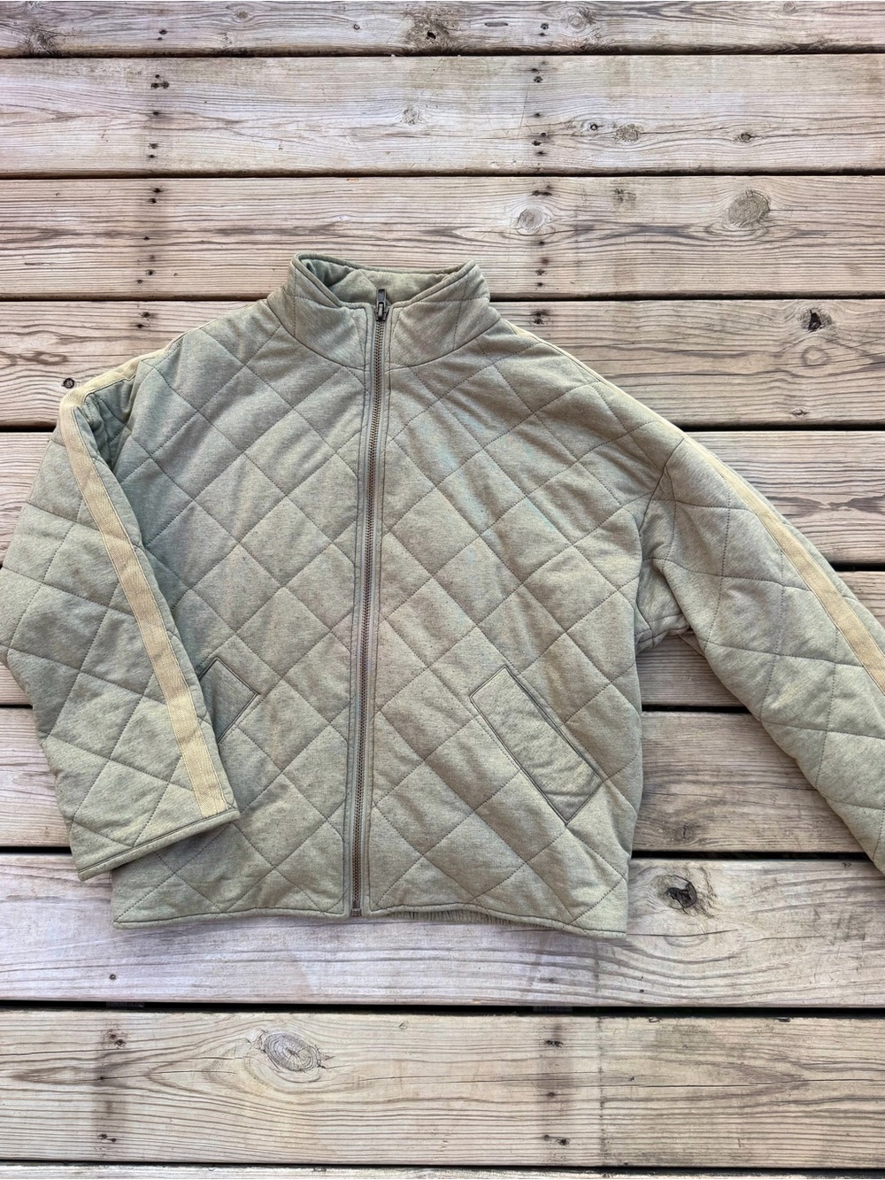 Women’s Quilted Jacket in Light Olive